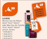 Herren-Eau De Toilette im Müller Prospekt Women Eau de Pafum von LA RIVE im aktuellen Müller Prospekt für 4,49 €