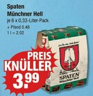 Münchner Hell von Spaten im aktuellen V-Markt Prospekt für 3,99 €