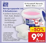 Reinigungspaste inkl. 3 Schwämmen im Angebot bei Netto Marken-Discount in Magdeburg Reinigungspaste inkl. 3 Schwämmen Angebote von Lichter Blitz bei Netto Marken-Discount Magdeburg für 9,99 €