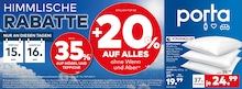 Aktueller porta Möbel Möbel & Einrichtung Prospekt für Staßfurt: HIMMLISCHE RABATTE mit 1} Seite, 15.05.2026 - 16.05.2026