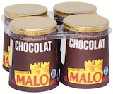Yaourt emprésuré pot carton chocolat - MALO dans le catalogue Intermarché Super