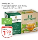 Bio Pfefferminze Angebote von Bünting Tee bei GLOBUS Altenburg für 1,99 €
