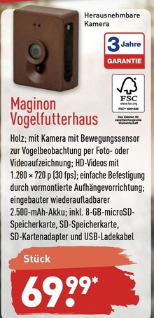 Vogelfutterhaus bei ALDI Nord in Freiberg Vogelfutterhaus im Angebot bei ALDI Nord Freiberg für 69,99 €