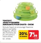 JOUET PYRAMIDE AMUSANTE POUR CHATS - 24CM - TOOTOY! dans le catalogue Animalis