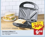 Sandwich Maker von GOURMETmaxx für 9,99 € bei famila Nordwest im Angebot Sandwich Maker von GOURMETmaxx im aktuellen famila Nordwest Prospekt