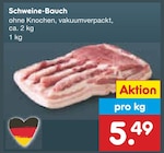 Aktuelle Schweinefleisch Angebote bei Netto Marken-Discount in Salzgitter Aktuelles Schweine-Bauch Angebot bei Netto Marken-Discount in Salzgitter ab 5,49 €