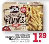 Mikrowellen-Pommes Kringel im Angebot bei E center in Heidelberg Mikrowellen-Pommes Kringel Angebote von Snackmaster bei E center Heidelberg für 1,29 €
