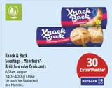 Sonntags-, Mehrkorn-Brötchen oder Croissants im Angebot bei EDEKA in Plauen Sonntags-, Mehrkorn-Brötchen oder Croissants Angebote von Knack & Back bei EDEKA Plauen