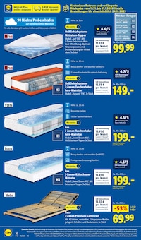 Matratze im Lidl Prospekt "LIDL LOHNT SICH" mit 68 Seiten (Duisburg)