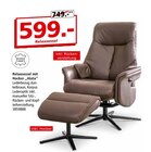 Aktuelles Relaxsessel mit Hocker Alata Angebot bei Segmüller in Heidelberg ab 599,00 €