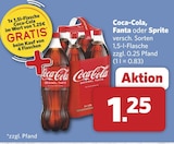Aktuelles Coca-Cola Fanta oder Sprite Angebot bei combi in Aurich ab 1,25 €