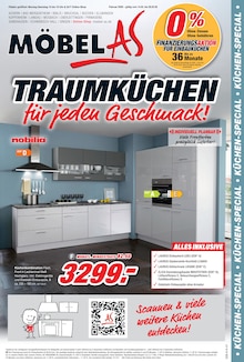 Küche im Möbel AS Prospekt "HIER STIMMT DER PREIS! Jetzt ausgezeichnet sparen!" mit 16 Seiten (Mannheim)