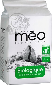 Cosmétiques Bio - Méo dans le catalogue Supermarchés Match Café moulu bio - Méo à 3,79 € en promo chez Supermarchés Match
