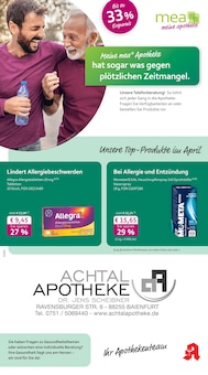 mea - meine apotheke Prospekt der KW 16 "Unsere April-Angebote" Aktueller mea - meine apotheke Prospekt "Unsere April-Angebote" Seite 1 von 4 Seiten