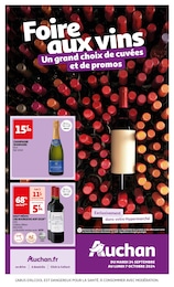 Prospectus Auchan Hypermarché à Lésigny, "Foire aux vins", 64 pages, 24/09/2024 - 07/10/2024