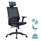 Fauteuil de bureau MAXIM - accoudoirs réglables - Appuie tête - noir - MT International à 265,00 € dans le catalogue Bureau Vallée