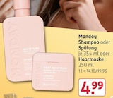 Shampoo im Rossmann Prospekt Shampoo von MONDAY im aktuellen Rossmann Prospekt für 4,99 €