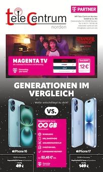 Aktueller WR Tele-Centrum Norden GmbH & Co.KG Prospekt für Aurich und Ungebung, Seiten zum blättern WR Tele-Centrum Norden GmbH & Co.KG Prospekt GENERATIONEN IM VERGLEICH mit Seiten in Aurich und Umgebung
