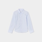 Chemise manches longues bleu ciel garçon en promo chez La Halle Chemise manches longues bleu ciel garçon dans le catalogue La Halle