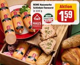 Schinken-Teewurst im Angebot bei REWE in Duisburg Schinken-Teewurst Angebote von REWE Hausmarke bei REWE Duisburg für 1,59 €