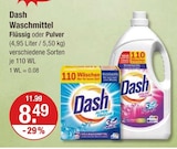 Waschmittel Flüssig von Dash im aktuellen V-Markt Prospekt für 8,49 €