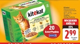 Alleinfuttermittel für ausgewachsene Katzen von Kitekat im aktuellen E center Prospekt