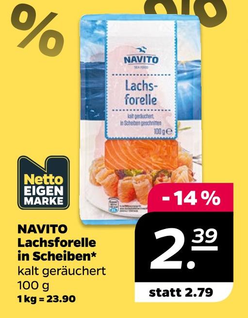 Lachsforelle in Scheiben