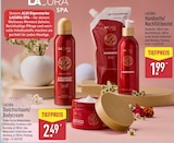 Handseife/Nachfüllbeutel oder Duschschaum/Bodycream von LACURA für 1,99 € bei ALDI Nord im Angebot Handseife/Nachfüllbeutel oder Duschschaum/Bodycream von LACURA im aktuellen ALDI Nord Prospekt