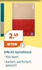 DIN A5 Spiralblock Angebote bei Müller Erlangen für 2,49 €