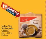 Kaffeepads Crema im Angebot bei tegut in München Kaffeepads Crema Angebote von Jeden Tag bei tegut München