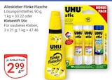 Alleskleber Flinke Flasche im Angebot bei GLOBUS in Rostock Alleskleber Flinke Flasche Angebote von UHU bei GLOBUS Rostock für 2,99 €