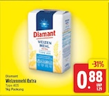 Weizenmehl Extra von Diamant für 0,88 € bei E center im Angebot Weizenmehl Extra von Diamant im aktuellen E center Prospekt