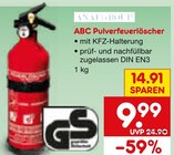 ABC Pulverfeuerlöscher im Angebot bei Netto Marken-Discount in Willich ABC Pulverfeuerlöscher Angebote von ANAFGROUP bei Netto Marken-Discount Willich für 9,99 €