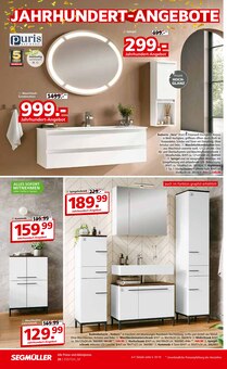 Badmöbel im Segmüller Prospekt "Highlight Angebote" mit 54 Seiten (München)