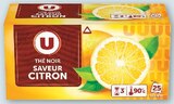 30% versés sur ma carte U sur la gamme des thes U à Super U dans Coupvray