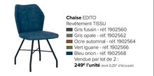 Chaise Edito - Gautier à Bordeaux Chaise Edito en promo chez Gautier Bordeaux à 249,00 €
