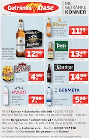 Krombacher im Getränke Oase Prospekt in Bergkamen Aktueller Getränke Oase Prospekt mit Krombacher, "Aktuelle Angebote", Seite 1