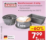 Aktuelles Backformenset, 3-teilig Angebot bei Netto Marken-Discount in Freiburg (Breisgau) ab 7,99 €