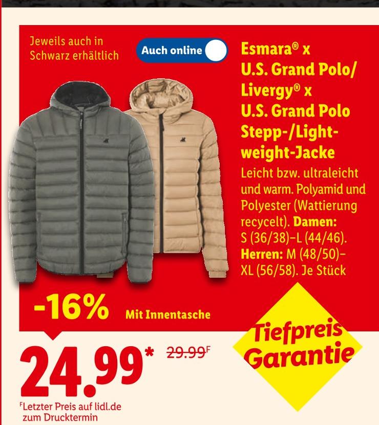 Stepp-/Lightweight-Jacke