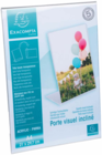 PORTE-VISUEL INCLINÉ A4 CRISTAL - Exacompta dans le catalogue Bureau Vallée