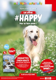 Prospectus Médor et Compagnie, "Les offres #HAPPY Pour lui faire plaisir !" à Cancon et alentours, 4 pages, 28/05/2025 - 14/06/2025 Catalogue Médor et Compagnie "Les offres #HAPPY Pour lui faire plaisir !" à Cancon et alentours, 4 pages, 28/05/2025 - 14/06/2025
