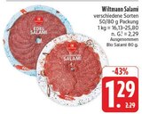 Salami im Angebot bei EDEKA in Altenburg Salami Angebote von Wiltmann bei EDEKA Altenburg für 1,29 €