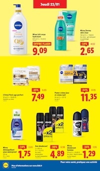 Promotion Soin visage dans le prospectus Lidl, valable du 22/01/2026 au 28/01/2026 Promo Soin visage dans le catalogue Lidl du moment à la page 22