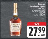 Very Special Cognac Angebote von Hennessy bei EDEKA Fürth für 27,99 €