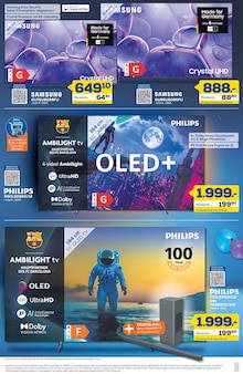 Fernseher im EURONICS Prospekt "GENAU RICHTIG. ZUHAUSE, WIE ES SINGT UND LACHT!" mit 8 Seiten (Kamen)