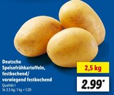 Lidl Schmallenberg - Deutsche Speisefrühkartoffeln, festkochend/vorwiegend festkochend Angebot im Prospekt Deutsche Speisefrühkartoffeln, festkochend/vorwiegend festkochend bei Lidl im Schmallenberg Prospekt für 2,99 €