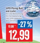 Kaufhaus Stolz Leck - UFO Flying Ball mit Licht Angebot im Prospekt UFO Flying Ball mit Licht bei Kaufhaus Stolz im Leck Prospekt für 12,99 €