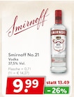 Smirnoff No.21 Vodka Angebote von Smirnoff bei Getränkeland Oranienburg für 9,99 €