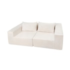 Canapé compressé beige - CARREFOUR HOME en promo chez Carrefour Jouy-le-Moutier à 189,00 €