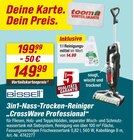 Staubsauger im toom Baumarkt Prospekt 3in1-Nass-Trocken-Reiniger CrossWave Professional von Bissell im aktuellen toom Baumarkt Prospekt für 149,99 €